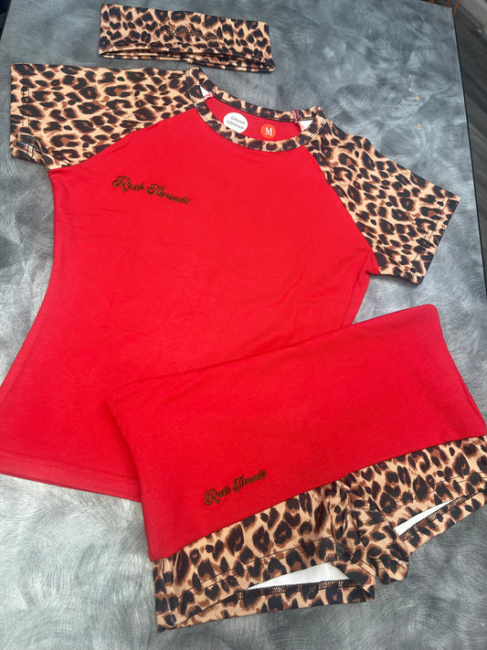 PREORDER Leopard Print Flip Over Set
